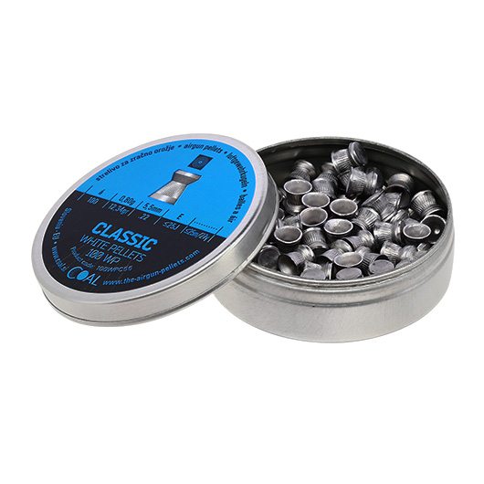 Coal White Pellets Classic Flachkopf-Diabolos Kal. 5,5mm 100er Dose Bild 2