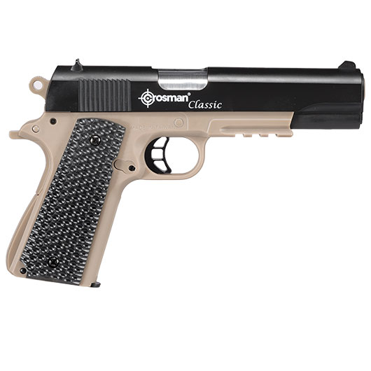 Crosman Classic 1911 Kit Federdruck Luftpistole Kal. 4,5 mm BB dark earth inkl. Zielscheibe und BBs Bild 2