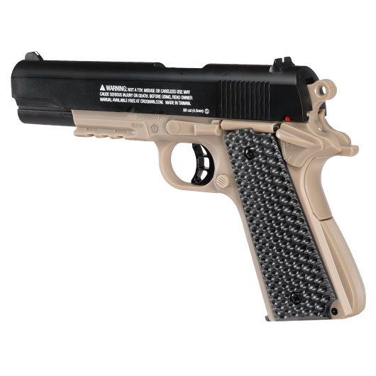 Crosman Classic 1911 Kit Federdruck Luftpistole Kal. 4,5 mm BB dark earth inkl. Zielscheibe und BBs Bild 3