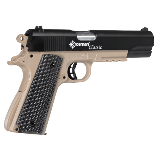 Crosman Classic 1911 Kit Federdruck Luftpistole Kal. 4,5 mm BB dark earth inkl. Zielscheibe und BBs Bild 8