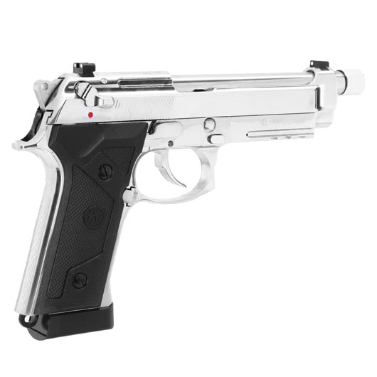 KLI M92A3 CO2 Luftpistole Kal. 4,5 mm BB Vollmetall Blowback Chrome-Finish Bild 7