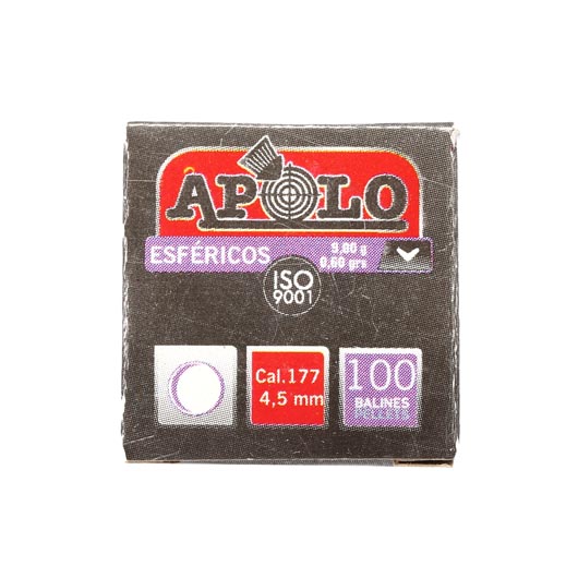 Apolo Blei-BBs Esfricos Kal. 4,5 mm 100er Packung Bild 2