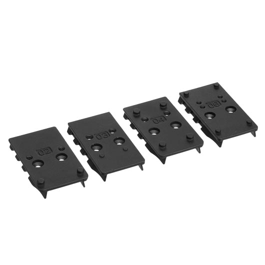 Umarex Adapterplatten Set fr Walther PDP T4E RAM Pistolen und Walther PDP 4,5 mm / 6mm BB Pistolen