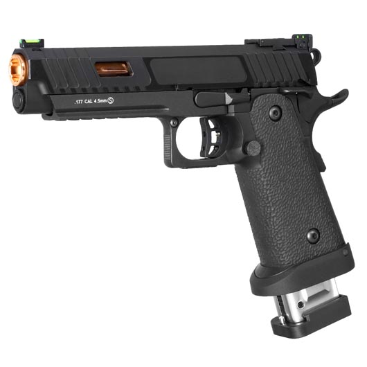 KLI Hi-Capa 5.1 Baba Yaga Beta CO2 Luftpistole Kal. 4,5 mm BB Vollmetall Blowback schwarz Bild 1