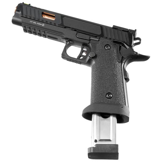 KLI Hi-Capa 5.1 Baba Yaga Beta CO2 Luftpistole Kal. 4,5 mm BB Vollmetall Blowback schwarz Bild 5