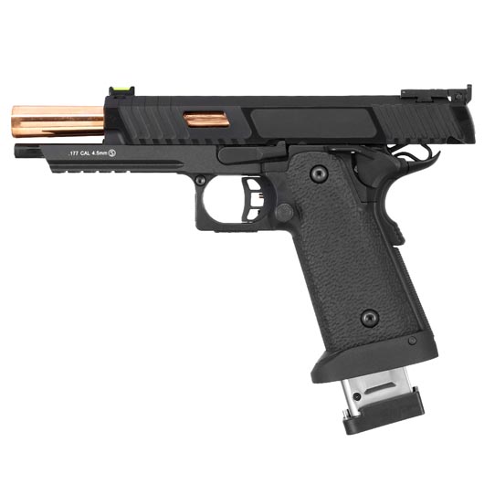 KLI Hi-Capa 5.1 Baba Yaga Beta CO2 Luftpistole Kal. 4,5 mm BB Vollmetall Blowback schwarz Bild 6