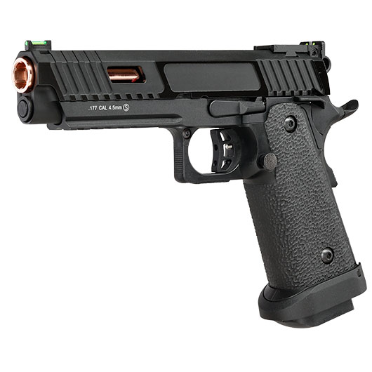 KLI Hi-Capa 5.1 Baba Yaga Beta CO2 Luftpistole Kal. 4,5 mm BB Vollmetall Blowback schwarz Bild 2