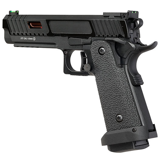 KLI Hi-Capa 5.1 Baba Yaga Beta CO2 Luftpistole Kal. 4,5 mm BB Vollmetall Blowback schwarz Bild 4