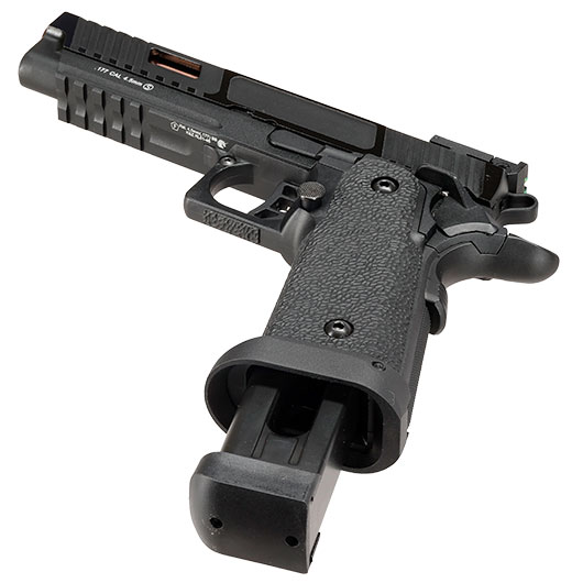 KLI Hi-Capa 5.1 Baba Yaga Beta CO2 Luftpistole Kal. 4,5 mm BB Vollmetall Blowback schwarz Bild 6