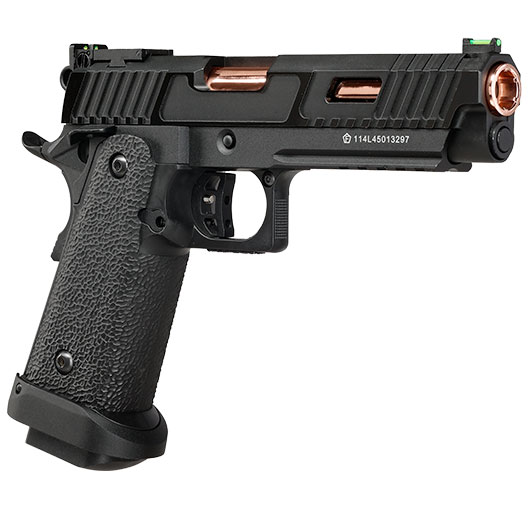 KLI Hi-Capa 5.1 Baba Yaga Beta CO2 Luftpistole Kal. 4,5 mm BB Vollmetall Blowback schwarz Bild 8