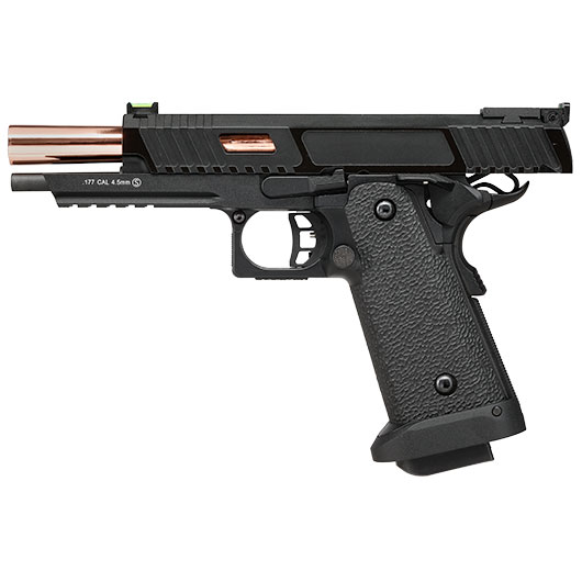 KLI Hi-Capa 5.1 Baba Yaga Beta CO2 Luftpistole Kal. 4,5 mm BB Vollmetall Blowback schwarz Bild 9