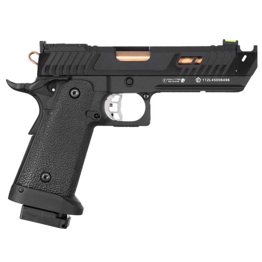KLI Hi-Capa 4.3 Night Viper CO2 Luftpistole Kal. 4,5 mm BB Blowback Vollmetall schwarz Bild 3