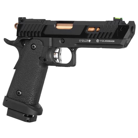 KLI Hi-Capa 4.3 Night Viper CO2 Luftpistole Kal. 4,5 mm BB Blowback Vollmetall schwarz Bild 7