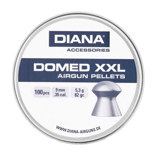 Diana Domed XXL Diabolo Kal. 9 mm Rundkopf 5,3 g 100er Dose Bild 3
