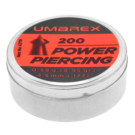 Umarex Power Piercing Diabolo Spitzkopf Kal. 4,5mm 0,58 g 200er Dose Bild 1