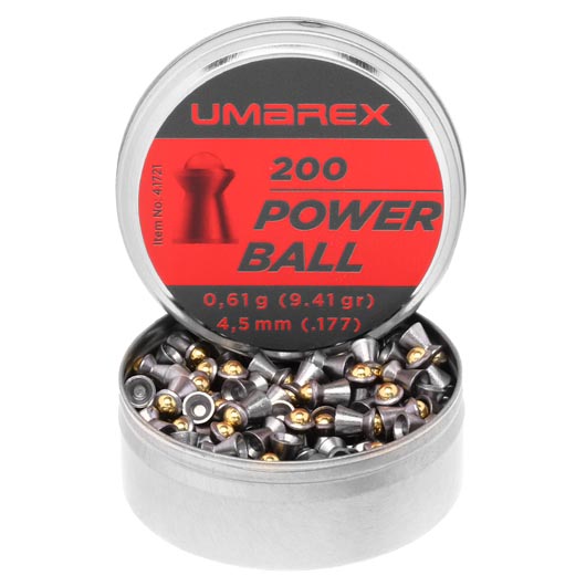 Umarex Power Ball Diabolo Rundkopf Kal. 4,5mm 0,61 g 200er Dose