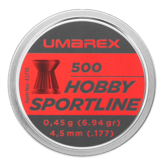 Umarex Hobby Sportline Diabolo Flachkopf Kal. 4,5mm 0,45 g 500er Dose Bild 3
