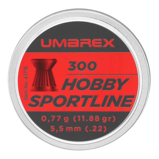 Umarex Hobby Sportline Diabolo Flachkopf Kal. 5,5mm 0,77 g 300er Dose Bild 3