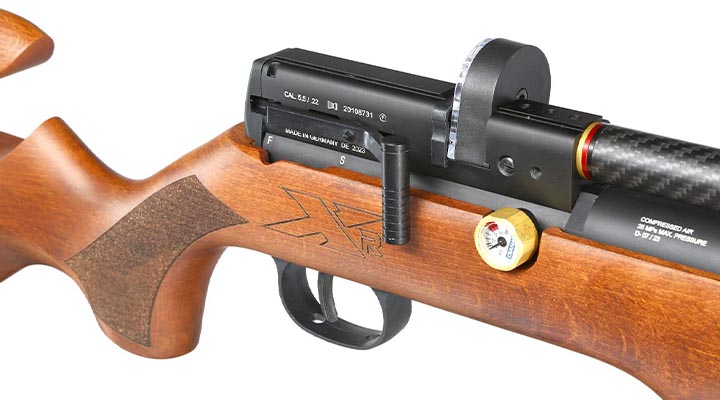 Diana XR200 Premium PCP Pressluftgewehr Kal. 5,5 mm Diabolo mehrschssig Holzschaft inkl. Waffenkoffer Bild 6