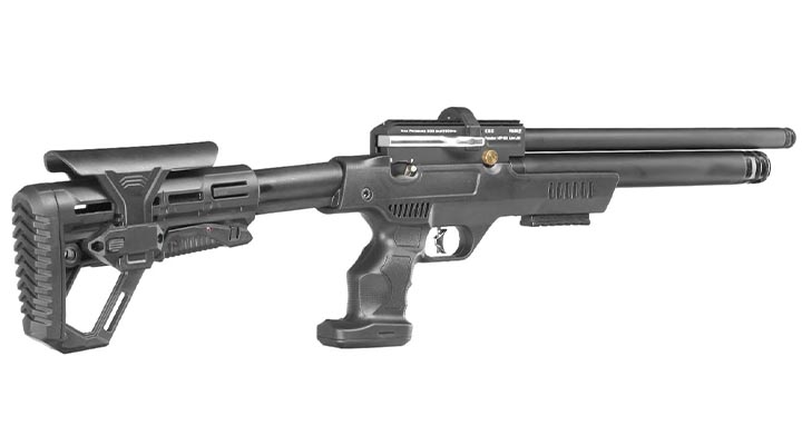 Kral Arms Puncher NP-03 Pressluftgewehr Kal. 5,5 mm Diabolo schwarz inkl. 2 x Magazine, One-Shot-Tray und Quickfill-Adapter Bild 5