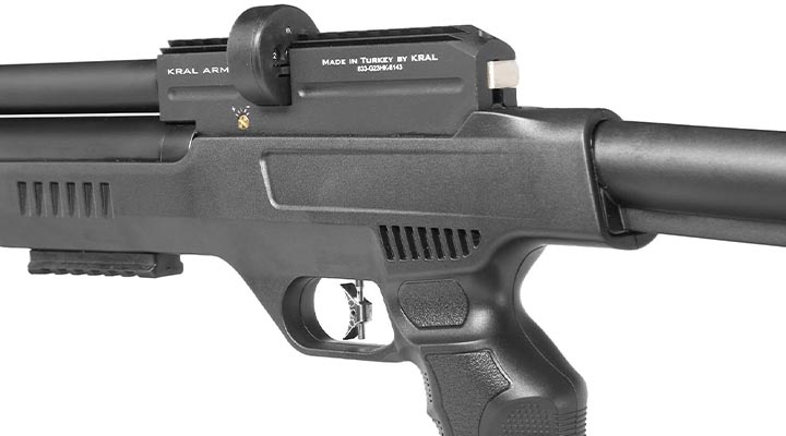 Kral Arms Puncher NP-03 Pressluftgewehr Kal. 5,5 mm Diabolo schwarz inkl. 2 x Magazine, One-Shot-Tray und Quickfill-Adapter Bild 9