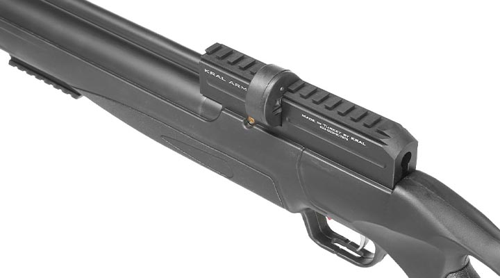 Kral Arms Puncher Nish S Pressluftgewehr Kal. 5,5 mm Diabolo schwarz inkl. 2 x Magazine, One-Shot-Tray und Quickfill-Adapter Bild 3