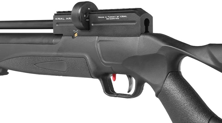 Kral Arms Puncher Nish S Pressluftgewehr Kal. 5,5 mm Diabolo schwarz inkl. 2 x Magazine, One-Shot-Tray und Quickfill-Adapter Bild 9