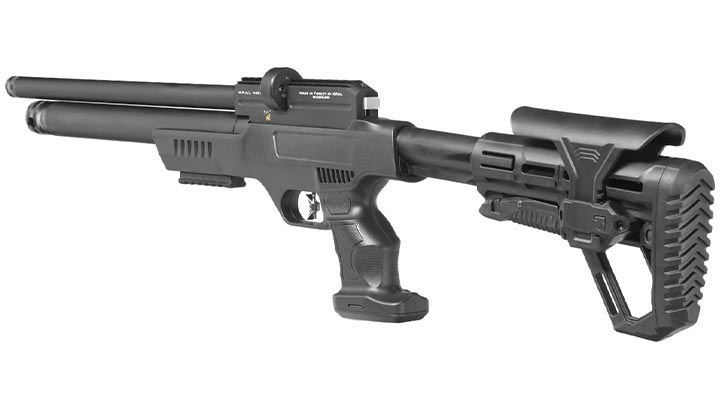 Kral Arms Puncher NP-03 Pressluftgewehr Kal. 4,5 mm Diabolo schwarz inkl. 2 x Magazine, One-Shot-Tray und Quickfill-Adapter Bild 2