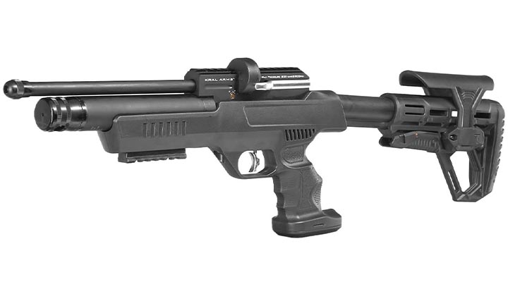Kral Arms Puncher NP-01 Pressluftpistole Kal. 5,5 mm Diabolo schwarz inkl. Transportkoffer, 2 x Magazine, One-Shot-Tray und Quic Bild 1