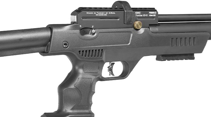 Kral Arms Puncher NP-01 Pressluftpistole Kal. 5,5 mm Diabolo schwarz inkl. Transportkoffer, 2 x Magazine, One-Shot-Tray und Quic Bild 6