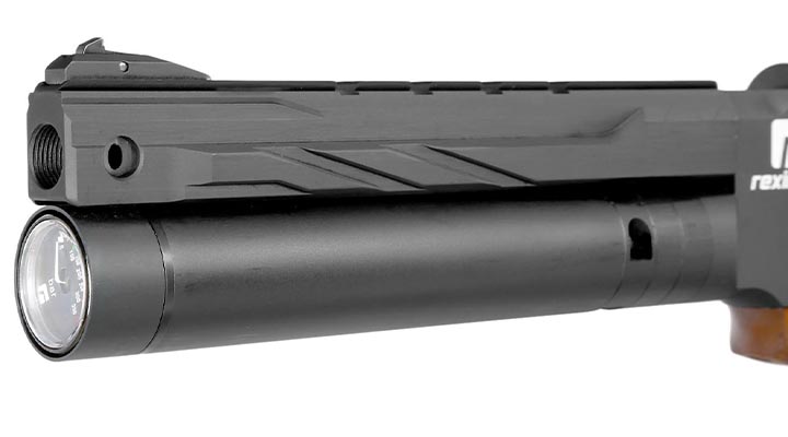 Reximex RPA Pressluftpistole Kal. 4,5 mm Diabolo mit Holzgriff inkl. Pistolentasche, 2 x Magazine, One-Shot-Tray und Quickfill-A Bild 6