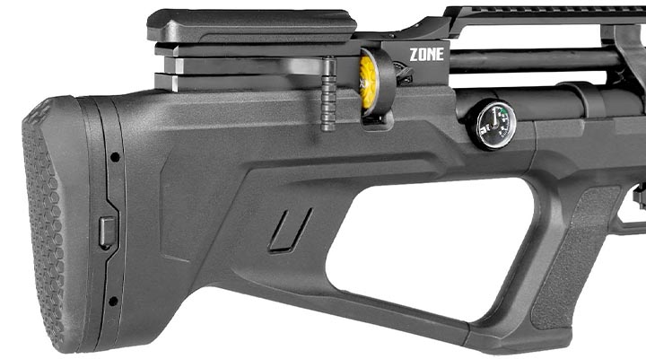 Reximex Zone Pressluftgewehr 4,5mm Diabolo schwarz inkl. 2 x 14-Schuss Magazin und One-Shot-Tray Bild 6