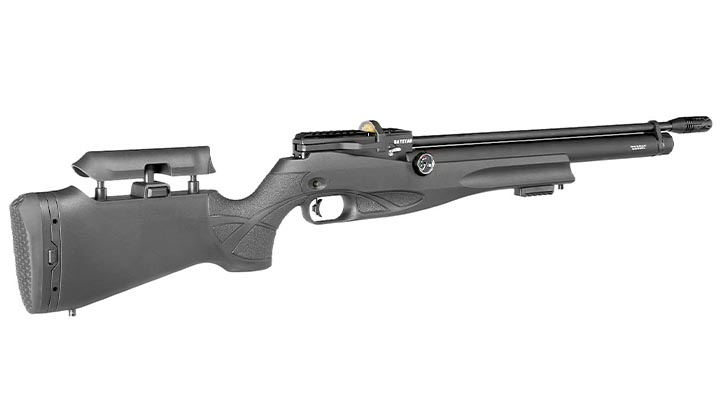 Reximex Daystar Pressluftgewehr 4,5mm Diabolo schwarz inkl. 2 x 14-Schuss Magazin, One-Shot-Tray und Quick Fill Adapter Bild 5
