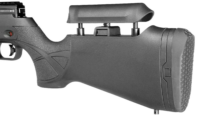 Reximex Daystar Pressluftgewehr 4,5mm Diabolo schwarz inkl. 2 x 14-Schuss Magazin, One-Shot-Tray und Quick Fill Adapter Bild 7