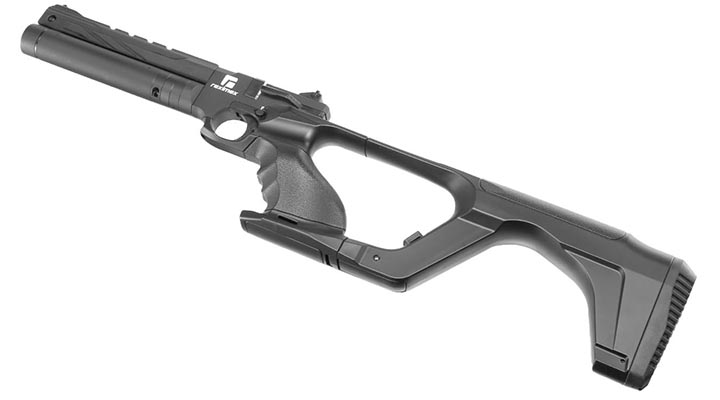 Reximex RP Pressluftpistole Kal. 4,5 mm Diabolo schwarz inkl. Pistolentasche, 2 x Magazine, One-Shot-Tray und Quickfill-Adapter Bild 10