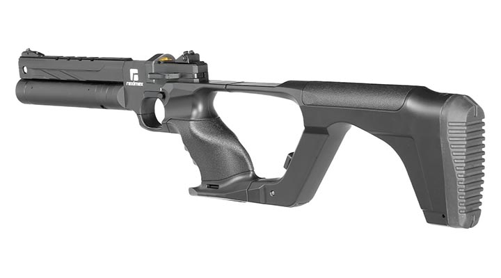Reximex RP Pressluftpistole Kal. 4,5 mm Diabolo schwarz inkl. Pistolentasche, 2 x Magazine, One-Shot-Tray und Quickfill-Adapter Bild 2