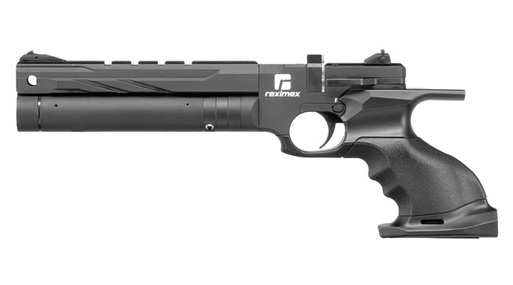 Reximex RP Pressluftpistole Kal. 4,5 mm Diabolo schwarz inkl. Pistolentasche, 2 x Magazine, One-Shot-Tray und Quickfill-Adapter Bild 4