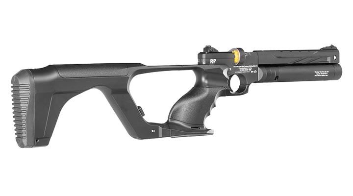 Reximex RP Pressluftpistole Kal. 4,5 mm Diabolo schwarz inkl. Pistolentasche, 2 x Magazine, One-Shot-Tray und Quickfill-Adapter Bild 5