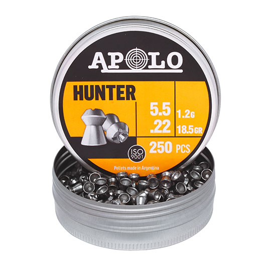 Apolo Hohlspitz Diabolo Hunter Kal. 5,5 mm 1,2g 250er Dose