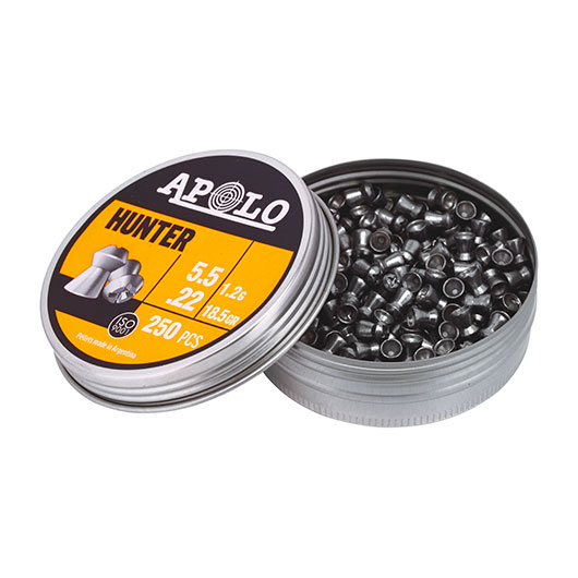 Apolo Hohlspitz Diabolo Hunter Kal. 5,5 mm 1,2g 250er Dose Bild 2