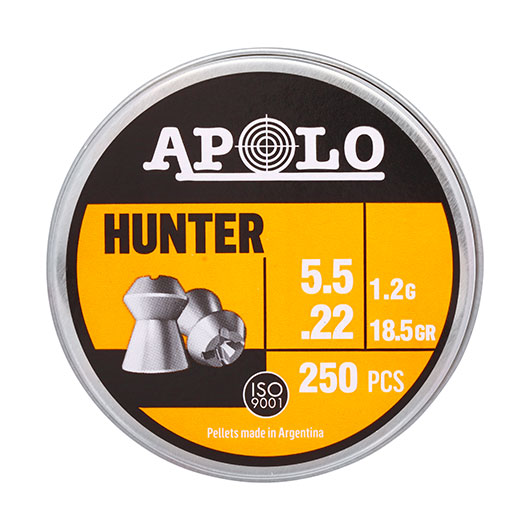 Apolo Hohlspitz Diabolo Hunter Kal. 5,5 mm 1,2g 250er Dose Bild 3