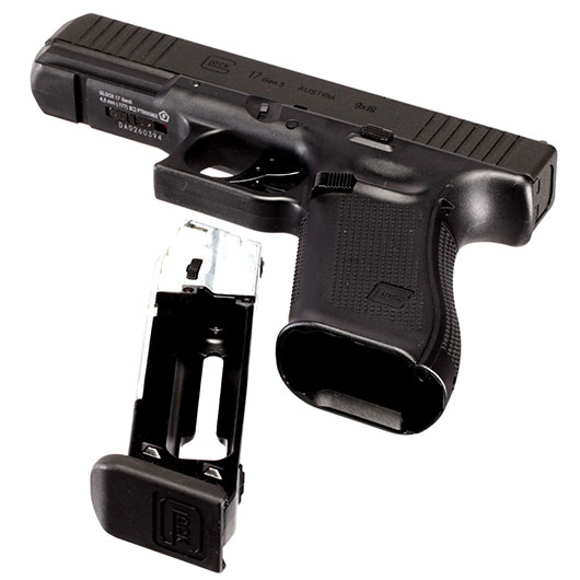 Glock 17 Gen5 MOS CO2-Luftpistole Blowback Kal. 4,5mm Diabolo Metallschlitten schwarz Bild 5