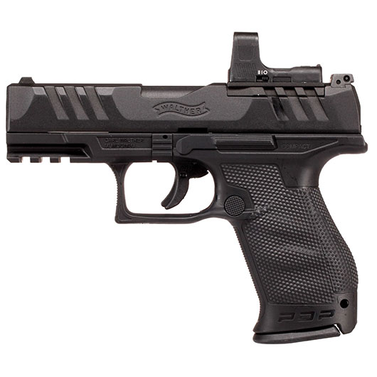 Walther PDP Compact 4 Set CO2 Luftpistole NBB Kal. 4,5mm BB Metallschlitten schwarz inkl. RDS 8 Leuchtpunktzielgert