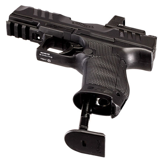Walther PDP Compact 4 Set CO2 Luftpistole NBB Kal. 4,5mm BB Metallschlitten schwarz inkl. RDS 8 Leuchtpunktzielgert Bild 4
