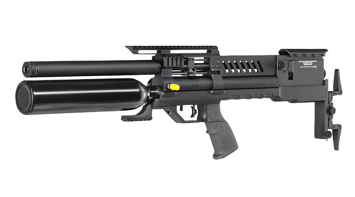 Reximex Meta Plus Pressluftgewehr 4,5mm Diabolo schwarz inkl. 2 x 14-Schuss Magazin, One-Shot-Tray und Waffenkoffer Bild 1