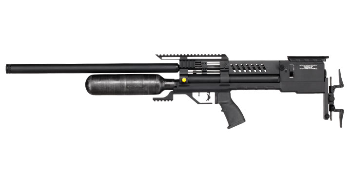Reximex Meta Premium Pressluftgewehr 4,5mm Diabolo schwarz inkl. 2 x 14-Schuss Magazin, One-Shot-Tray und Waffenkoffer