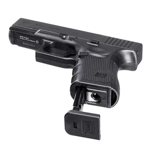 Glock 19 Gen4 MOS CO2 Luftpistole Kal. 4,5mm BB Metallschlitten schwarz Bild 4