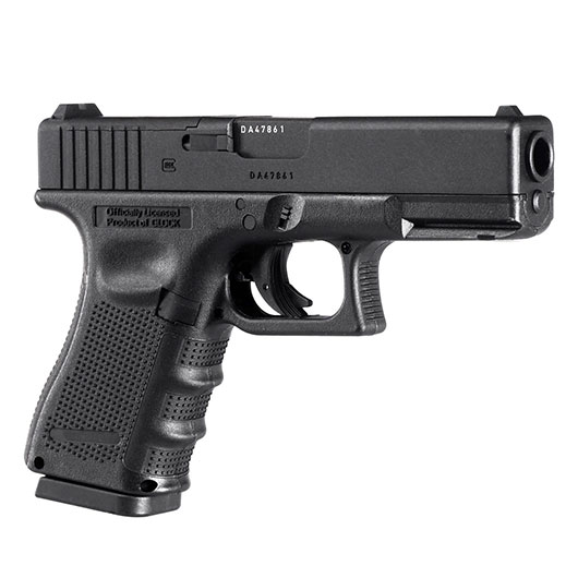 Glock 19 Gen4 MOS CO2-Luftpistole Kal. 4,5mm Stahl-BB Metallschlitten schwarz Bild 6