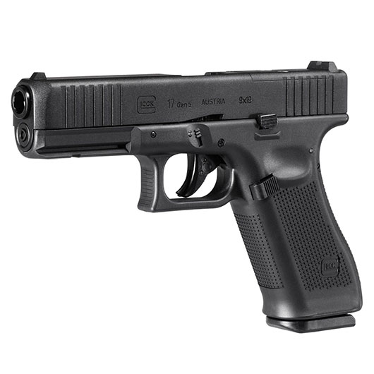 Glock 17 Gen5 MOS CO2-Luftpistole Blowback Kal. 4,5mm Stahl-BB Metallschlitten schwarz Bild 1