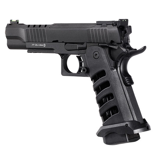 KLI Hi-Capa 5.1 Helios MK3 CO2 Luftpistole Kal. 4,5 mm BB Vollmetall Blowback schwarz Bild 2